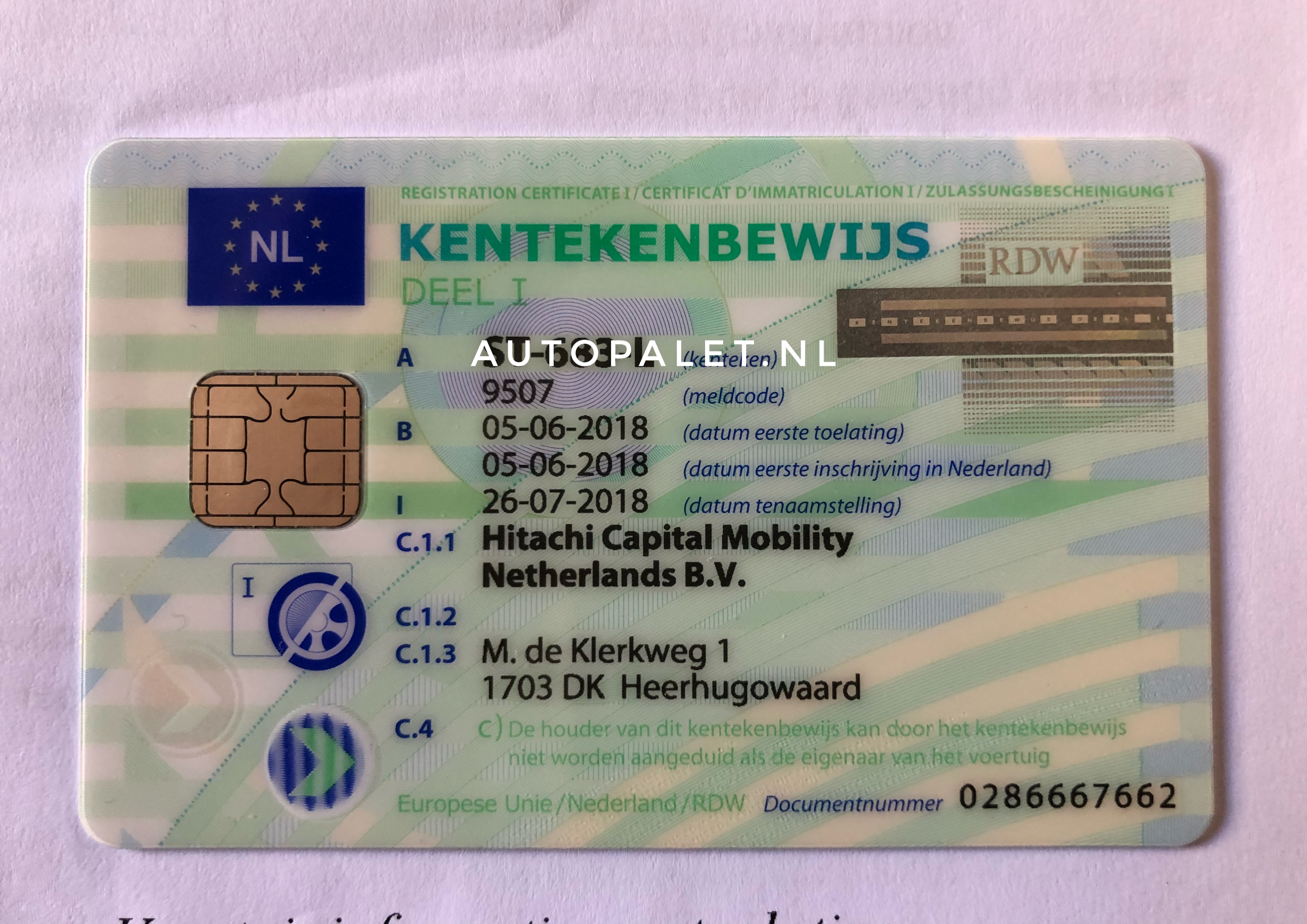 Nieuwe kentekencard voor alle berijders van Leasevisie